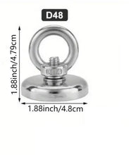 Load image into Gallery viewer, SNJ 48 - D-Hook Neodymium Fishing Magnets - Magneticks