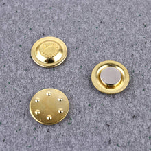 Load image into Gallery viewer, 17mm Golden Magnetic Badge / Magnetic Name tag - Pack of 10/20/50/100 - Magneticks