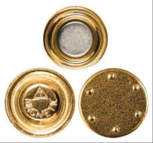 Load image into Gallery viewer, 20mm Golden Magnetic Badge / Magnetic Name tag - Pack of 10/20/50/100 - Magneticks