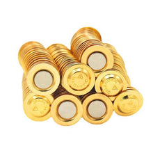 Load image into Gallery viewer, 20mm Golden Magnetic Badge / Magnetic Name tag - Pack of 10/20/50/100 - Magneticks