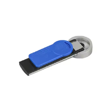 Load image into Gallery viewer, REAP Dia - 23mm,Length - 69mm Golden Colour Plastic Changeable Name Tag Magnetic Back -MAGNETICKS