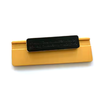 Load image into Gallery viewer, REAP 70X25mm Golden Colour Metal Premium Name Badges with Magnetic Back - MAGNETICKS