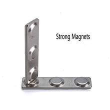 Load image into Gallery viewer, Three Magnet Steel Badge (60x14) / Magnetic Name Tag - Pack of 10/20/50/100 - Magneticks