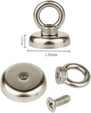 Load image into Gallery viewer, SNJ 36 - D-Hook Neodymium Fishing Magnets - Magneticks