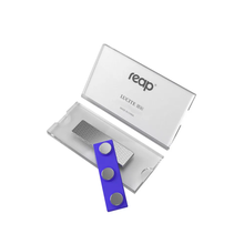 Load image into Gallery viewer, REAP 75X30mm Transparent Plastic Changeable Name Tag with Magnetic Back - MAGNETICKS