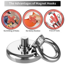 Load image into Gallery viewer, SNJ 32 - D-Hook Neodymium Fishing Magnets - Magneticks
