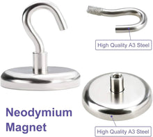 Load image into Gallery viewer, SNE60 - J-Hook Neodymium Fishing Magnets - MAGNETICKS
