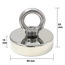 Load image into Gallery viewer, SNJ 60 - D-Hook Neodymium Fishing Magnets - Magneticks
