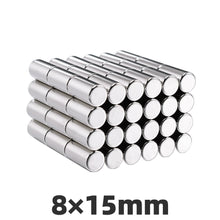 Load image into Gallery viewer, 8 x 15mm Neodymium Disc Magnets - Pack of 20 Pcs - N52 Grade - Magneticks