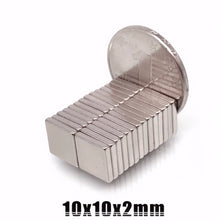 Load image into Gallery viewer, 10 x 10 x 2mm Neodymium Block Magnets - Pack of 50/100/200 - Magneticks