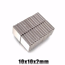 Load image into Gallery viewer, 10 x 10 x 2mm Neodymium Block Magnets - Pack of 50/100/200 - Magneticks