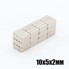Load image into Gallery viewer, 10 x 5 x 2mm Neodymium Block Magnets - Pack of 50/100/200 - Magneticks