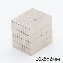 Load image into Gallery viewer, 10 x 5 x 2mm Neodymium Block Magnets - Pack of 50/100/200 - Magneticks