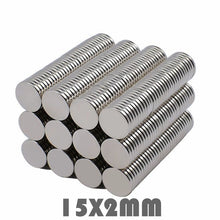 Load image into Gallery viewer, 15 x 2mm Neodymium Disc Magnets - Pack of 50/100/200 - Magneticks