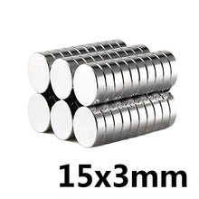 Load image into Gallery viewer, 15 x 3mm Neodymium Disc Magnets - Pack of 20/30/50 - Magneticks