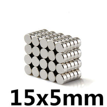 Load image into Gallery viewer, 15 x 5mm Neodymium Disc Magnets - Pack of 10/20/30 - Magneticks