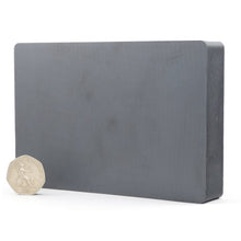Load image into Gallery viewer, 150 x 100 x 25mm / 6" x 4" x 1" Ferrite Block Magnets - Pack of 1/2/3 - Magneticks