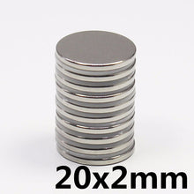 Load image into Gallery viewer, 20 x 2mm Neodymium Disc Magnets - Pack of 20/30/50 - Magneticks