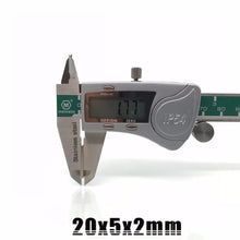 Load image into Gallery viewer, 20 x 5 x 2mm Neodymium Block Magnets - Pack of 50/100/200 - Magneticks