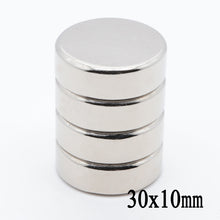 Load image into Gallery viewer, 30 x 10mm Neodymium Disc Magnets - Pack of 1/2/3 - Magneticks