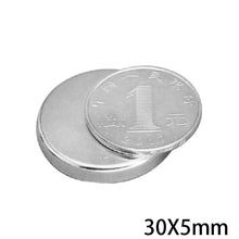 Load image into Gallery viewer, 30 x 5mm Neodymium Disc Magnets - Pack of 3/5/10 - Magneticks