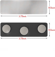 Load image into Gallery viewer, Three Magnet Plastic Badge / Magnetic Name Tag - Pack of 10/20/50 - Magneticks