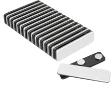 Load image into Gallery viewer, Three Magnet Plastic Badge / Magnetic Name Tag - Pack of 10/20/50 - Magneticks