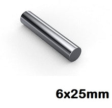 Load image into Gallery viewer, 6 x 25mm Neodymium Cylinder Magnets - Magneticks