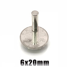 Load image into Gallery viewer, 6 x 20mm Neodymium Cylinder Magnets - Magneticks