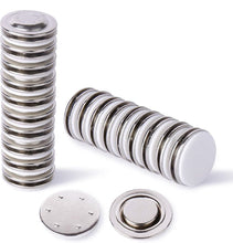 Load image into Gallery viewer, 20mm Single Magnetic Badge / Magnetic Name tag - Pack of 10/20/50 - Magneticks