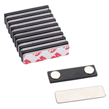 Load image into Gallery viewer, Two Magnet Plastic Badge / Magnetic Name Tag - Pack of 10/20/50 - Magneticks