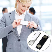 Load image into Gallery viewer, Two Magnet Plastic Badge / Magnetic Name Tag - Pack of 10/20/50 - Magneticks