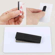 Load image into Gallery viewer, Two Magnet Plastic Badge / Magnetic Name Tag - Pack of 10/20/50 - Magneticks