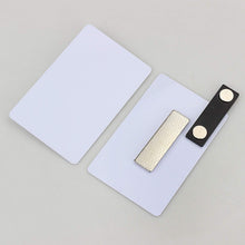 Load image into Gallery viewer, Two Magnet Plastic Badge / Magnetic Name Tag - Pack of 10/20/50 - Magneticks