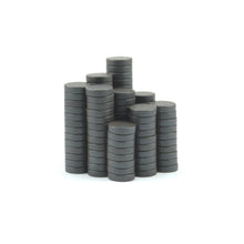 Load image into Gallery viewer, 12 x 3mm Ferrite Disc Magnets - Pack of 50/100/200 - Magneticks