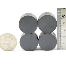 Load image into Gallery viewer, 25 x 6mm Ferrite Disc Magnets - Pack of 50/100/200 - Magneticks