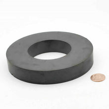 Load image into Gallery viewer, 120 x 60 x 20mm Ferrite Ring Magnets - Pack of 2/3/5 - Magneticks