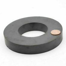 Load image into Gallery viewer, 120 x 60 x 20mm Ferrite Ring Magnets - Pack of 2/3/5 - Magneticks