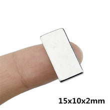 Load image into Gallery viewer, 15 x 10 x 2mm Neodymium Block Magnets - Pack of 50/100/200 - Magneticks
