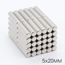 Load image into Gallery viewer, 5 x 20mm Neodymium Cylinder Magnets - Magneticks