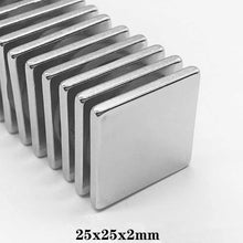 Load image into Gallery viewer, 25 x 25 x 2mm Neodymium Block Magnets - Magneticks