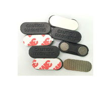 Load image into Gallery viewer, Two Magnet Half Round Plastic Badge / Magnetic Name Tag - Pack of 10/20/50 - Magneticks