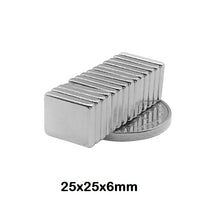 Load image into Gallery viewer, 25 x 25 x 6mm Neodymium Block Magnets - Magneticks