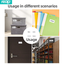 Load image into Gallery viewer, REAP 75X30mm Transparent Plastic Changeable Name Tag with Magnetic Back - MAGNETICKS
