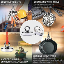 Load image into Gallery viewer, SNJ 120 - D-Hook Neodymium Fishing Magnets - MAGNETICKS
