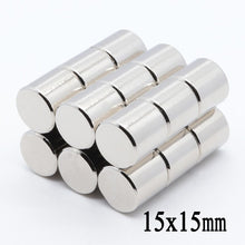 Load image into Gallery viewer, 15 x 15mm Neodymium Cylinder Magnets - Magneticks
