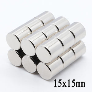 15 x 15mm Neodymium Cylinder Magnets - Magneticks