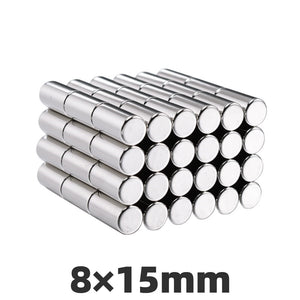 8 x 15mm Neodymium Disc Magnets - Pack of 20 Pcs - N52 Grade - Magneticks