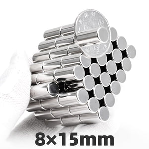 8 x 15mm Neodymium Disc Magnets - Pack of 20 Pcs - N52 Grade - Magneticks