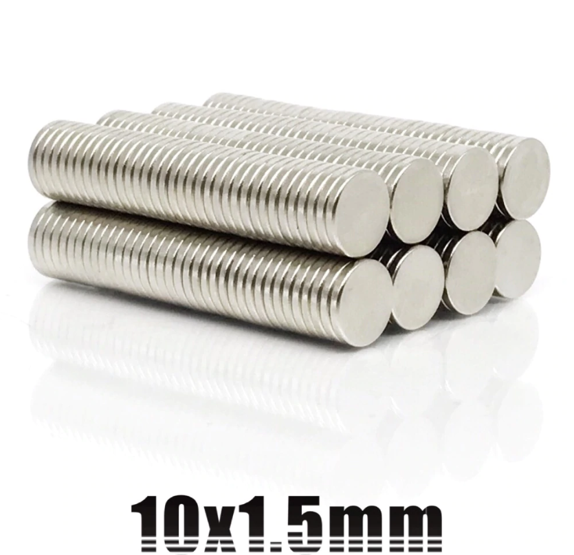 10 x 1.5mm Neodymium Disc Magnets - Magneticks